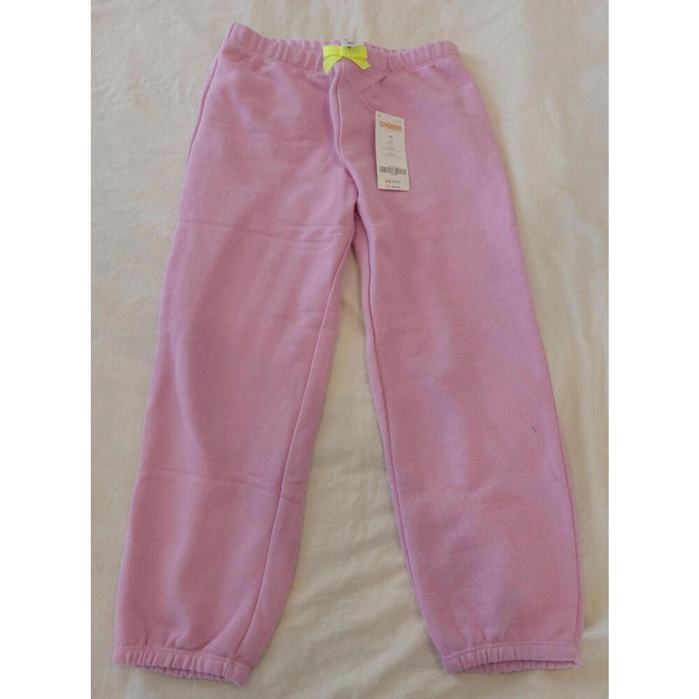 Gymboree Girl's Size 10 Purple Pink Sweatpants Heart Patch Design C1